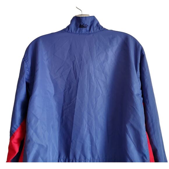 REI Women's XL Jacket Full Zip 2 Zippered Pockets Blue Red Lightweight Bust 42" - Picture 6 of 7
